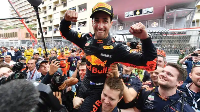 Monaco GP, 2018 Daniel Ricciardo smiles