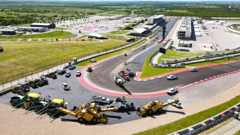 Resurfacing work at Circuit of the Americas