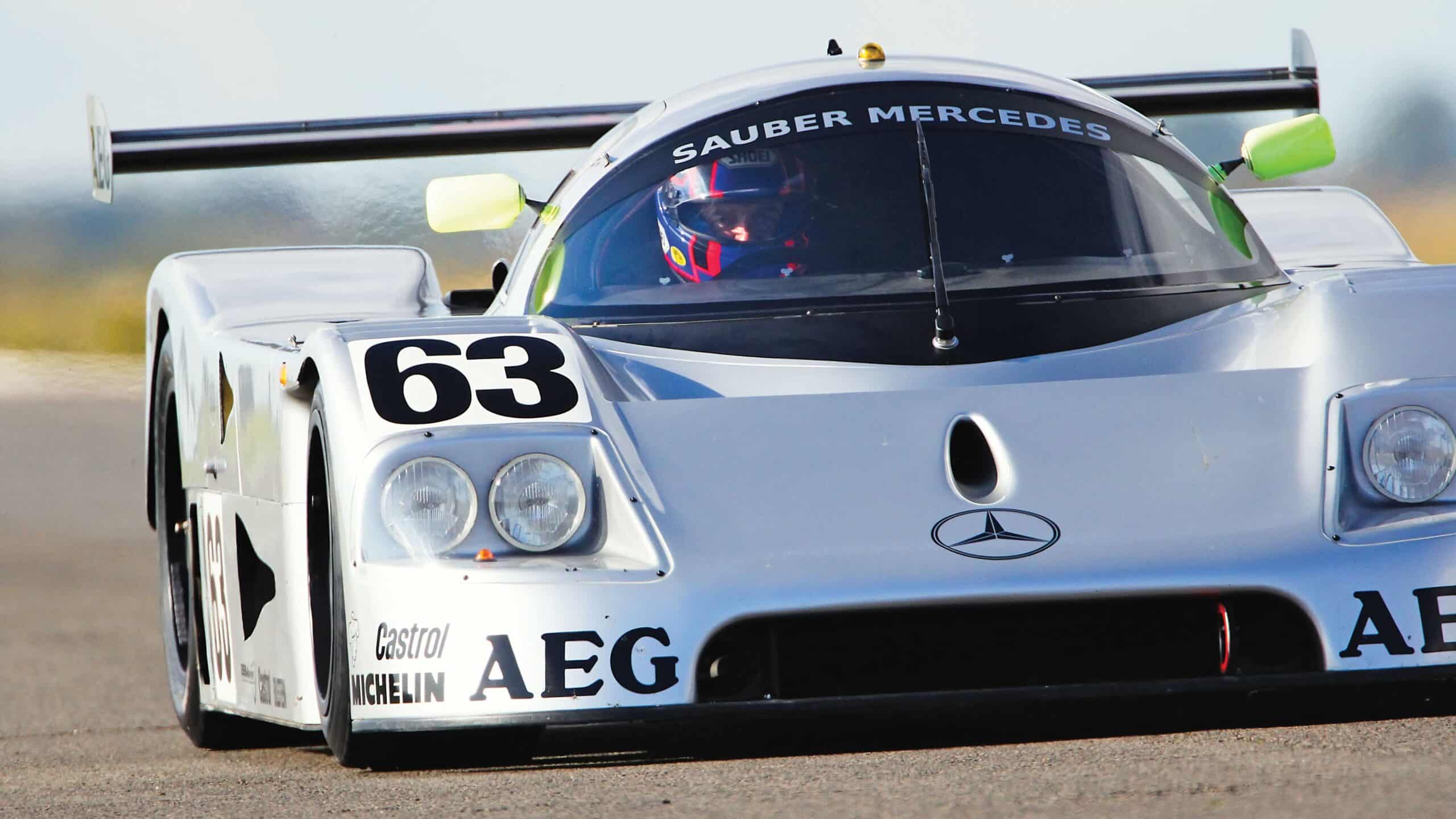 Sauber Mercedes on test track