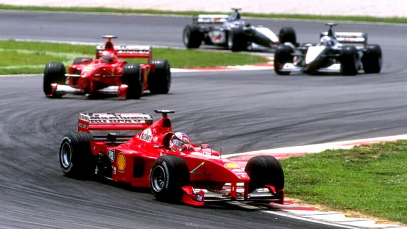 Schumacher Irvine Coulthard Hakkinen