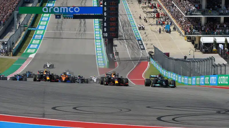 Start of the 2023 F1 US Grand Prix