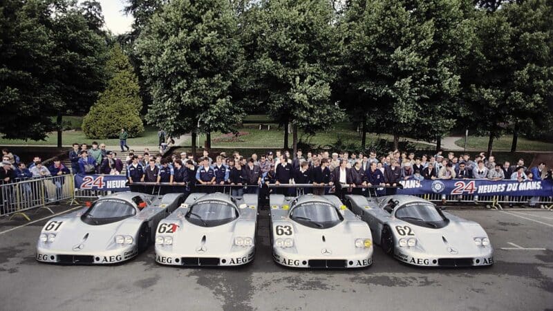 The Sauber team photo, 63 at La Sarthe