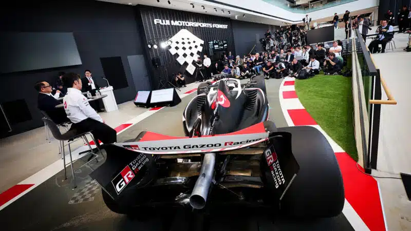 Toyota Gazoo Racing sponsored Haas F1 car at announcement of partnership