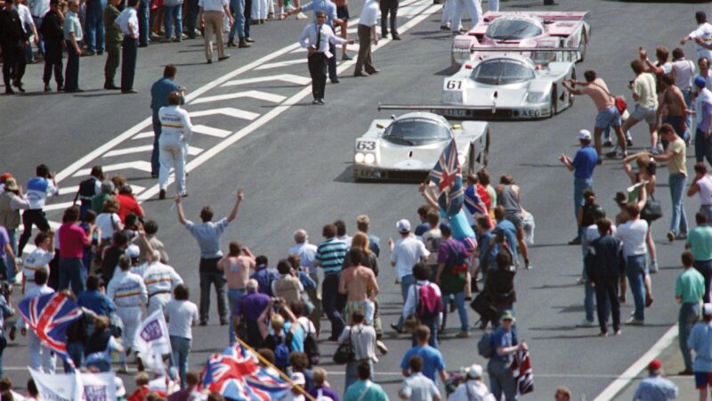 Union Jacks at Le Mans in 1989