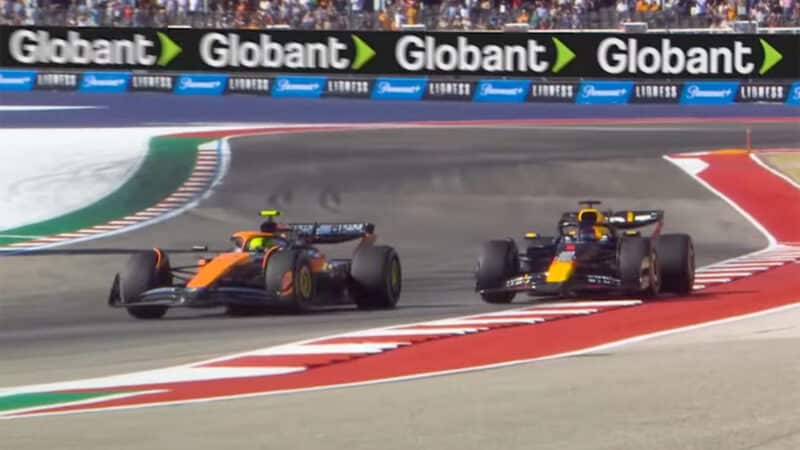 Norris vs Verstappen 2024 US Grand Prix