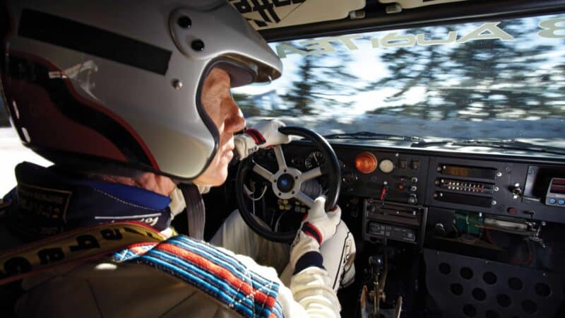 Walter Röhrl drives Audi Col De Turini