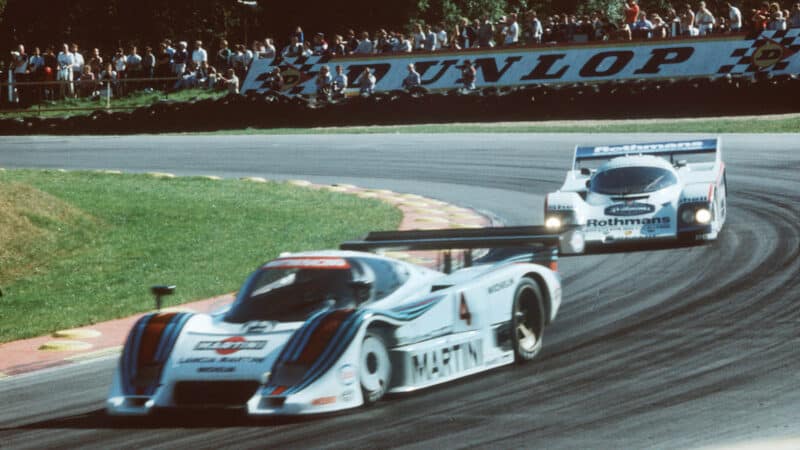 Catch me if you can: LC2 vs Rothmans Porsche, Brands Hatch, 1985