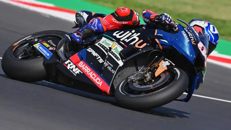 Andrea Dovizioso on 2022 RNF Yamaha MotoGP bike