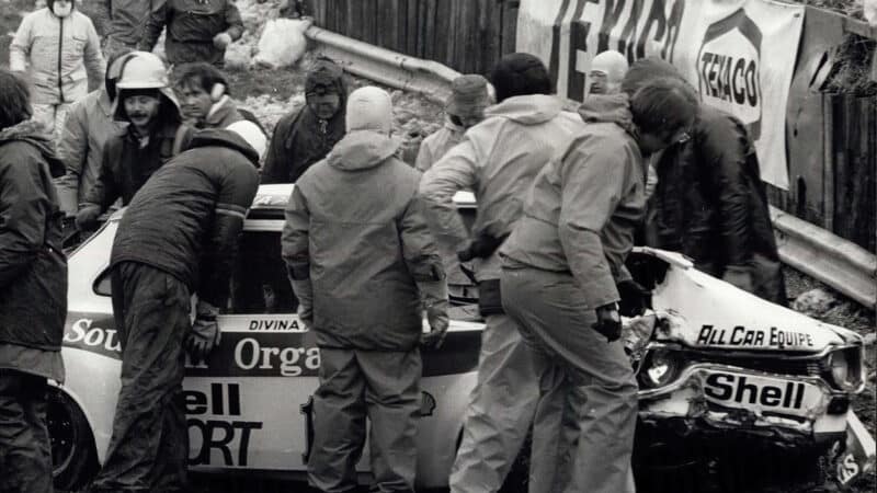 As racing-in-the-damp debuts go, Galica’s was awful – her Escort a write-off at Brands, 1975