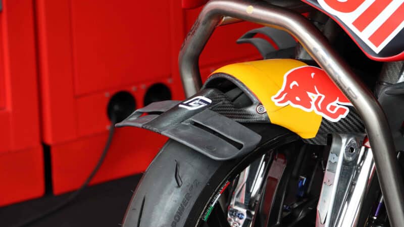 Fender aero on KTM MotoGP bike