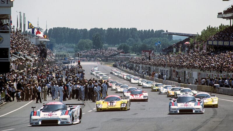 LC2s on front-line service, 1984 Le Mans