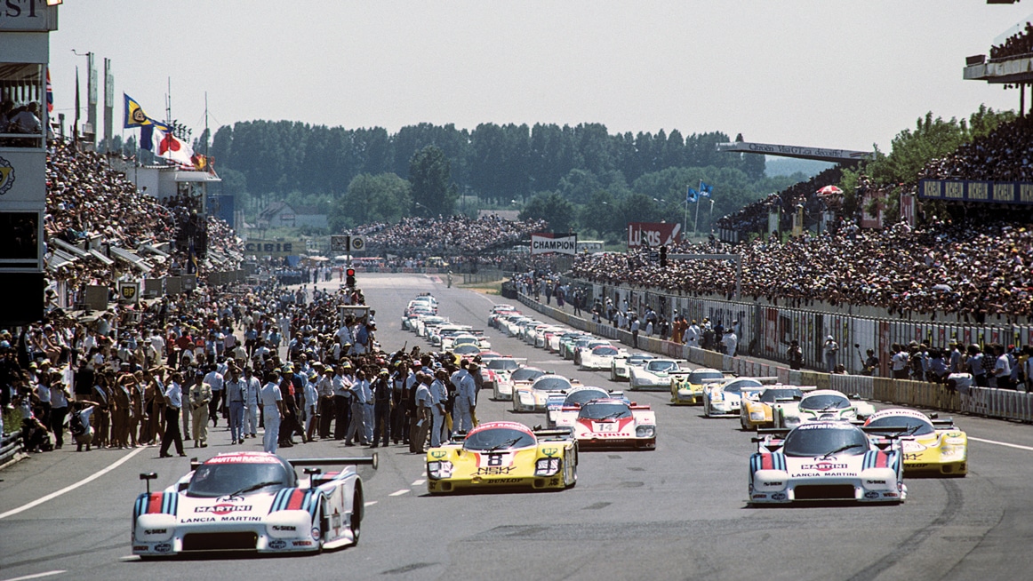 LC2s on front-line service, 1984 Le Mans