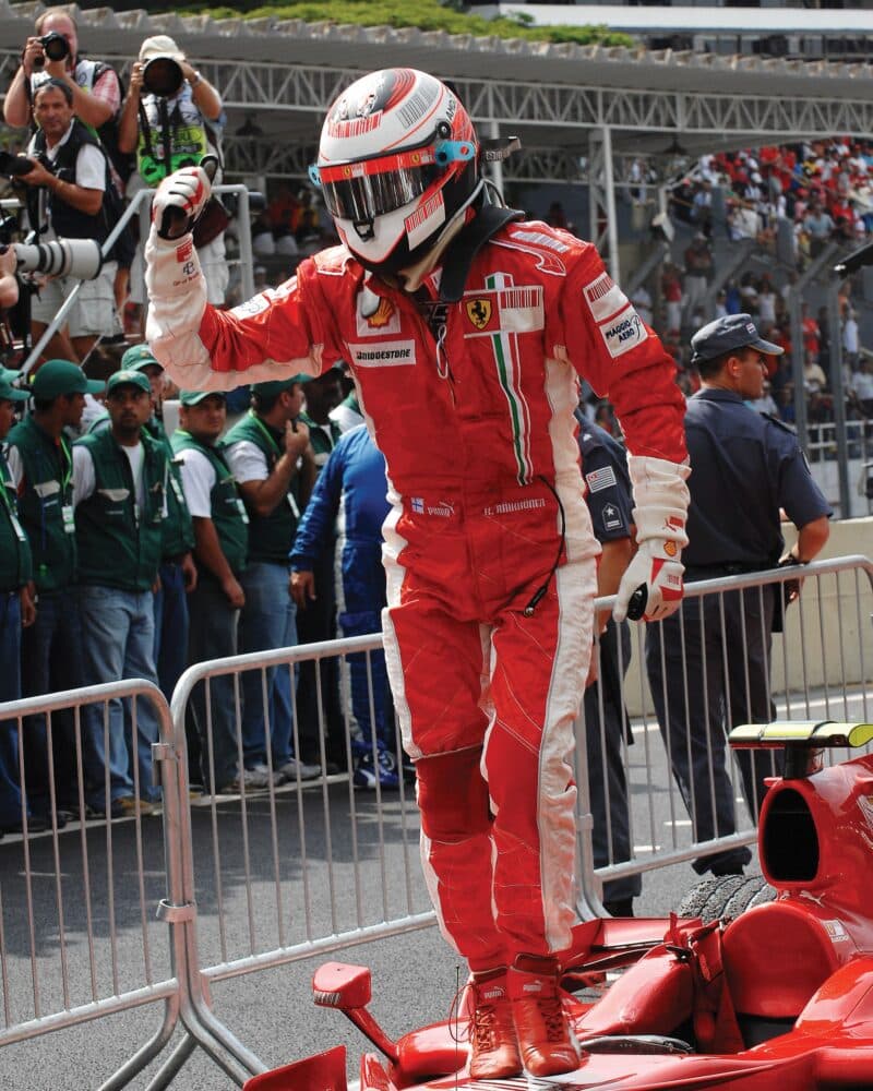 Kimi Räikkönen celebrate win