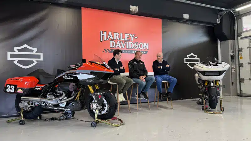 Presentation to announce bagger bike and MotoGP collaboration