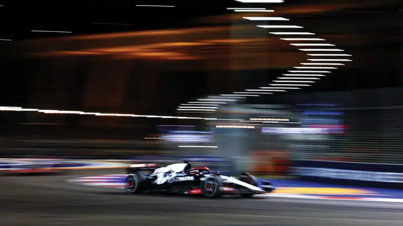 Liam Lawson had a five-race stint with Alpha Tauri in  2023, finishing ninth under the lights in Singapore – his best outing of the season