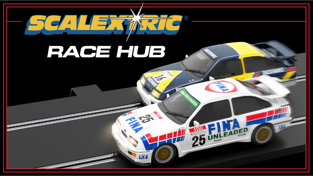 Scalextric race hub image