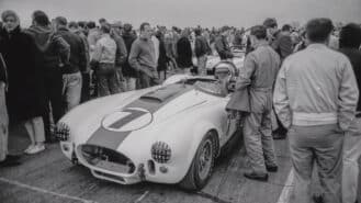 Fire-breathing Shelby Cobra with bootful of trophies