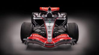 McLaren F1 car that kickstarted Lewis Hamilton’s career sells for £2m