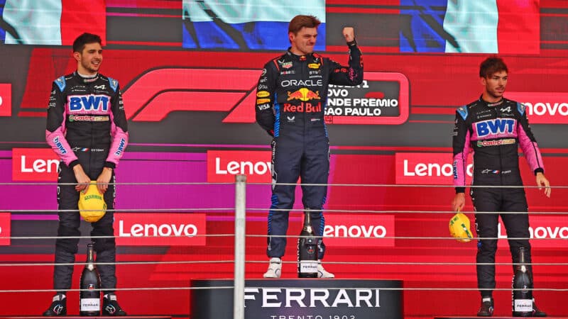 2024 Sao Paulo Grand Prix podium