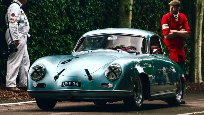 5 Denis Jenkinson Porsche 356 2024 Goodwood Members Meeting In fact, Jenks lists so many issues with his car in his Porsche 356 book – as a result of running it so hard – it’s a wonder it’s still around today. “After using the car for some 30,000 miles (48,000 km) of European touring I began to use it for competition purposes, in club events at sprints and hillclimbs, with the 6 Hour Relay Race and a 500-kilometre rally on the Nürburgring thrown in for good measure,