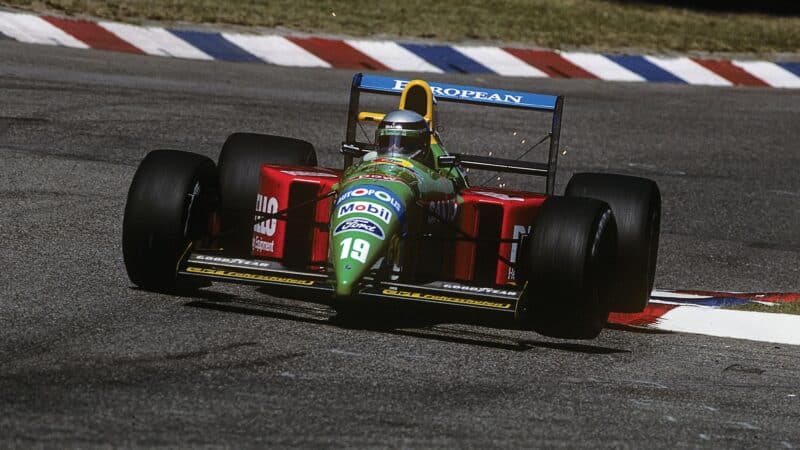 Alessandro Nannini 1990 driving Barnard and Rory Byrne’s Benetton B190