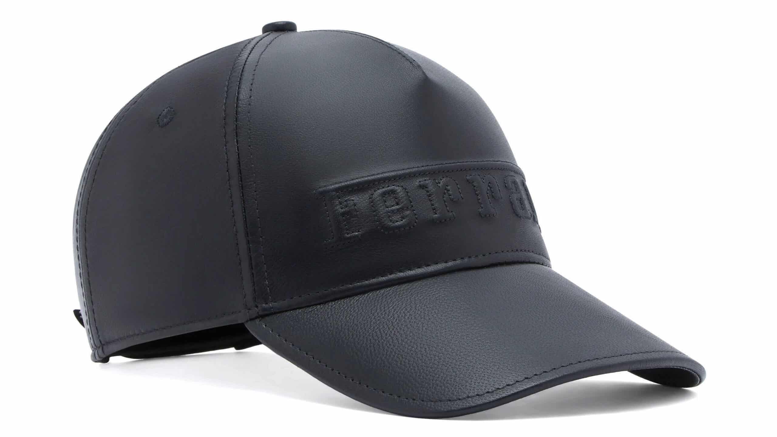 Ferrari Leather baseball cap