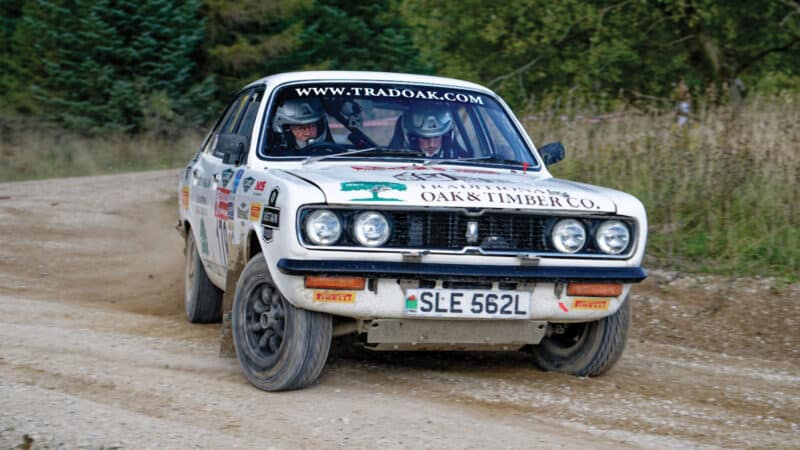 Jardine and Ryan Standen on a rally Yorkshire