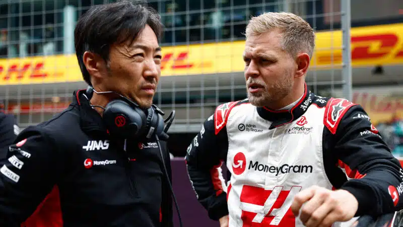 Kevin Magnussen with Ayao Komatsu