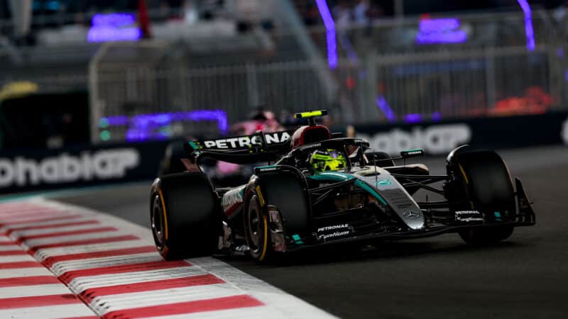 Lewis Hamilton Mercedes 2024 Abu Dhabi GP