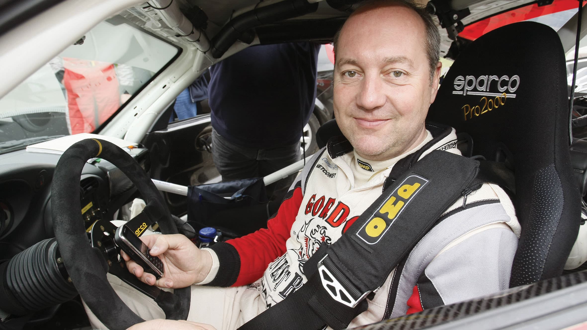 Marc Duez behind the wheel