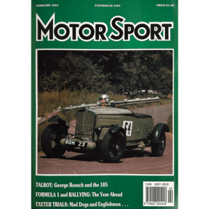 Motor Sport Magazine Feb 1991