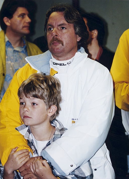 Nico and Keke Rosberg in 1994 at DTM race