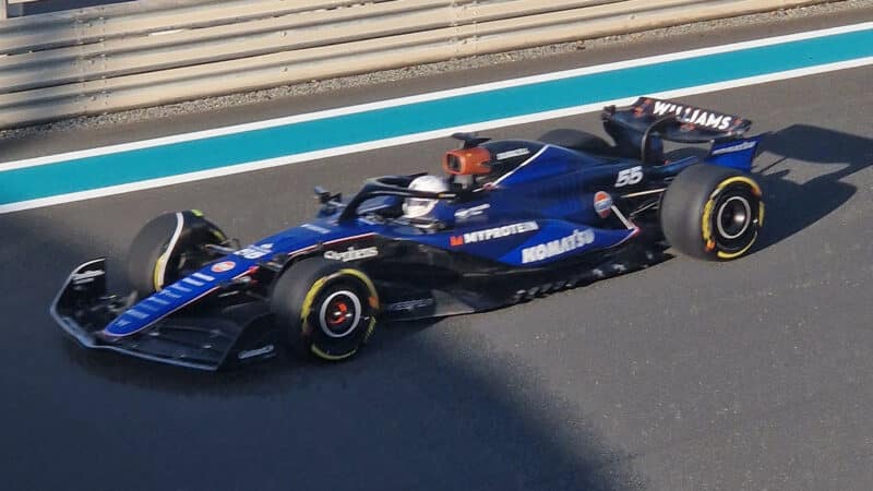 Williams Abu Dhabi test