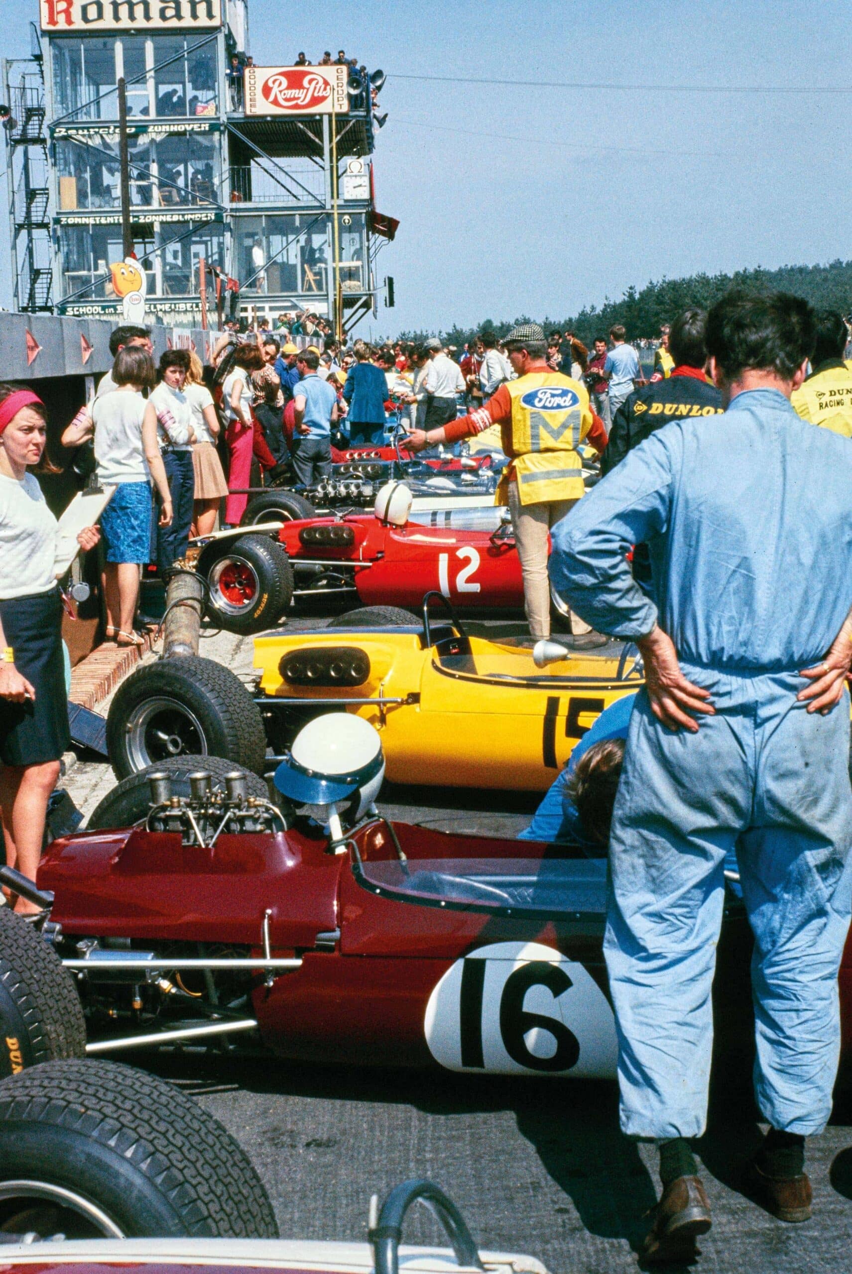 Zolder, May 21, 1967 pitlane Brabhams