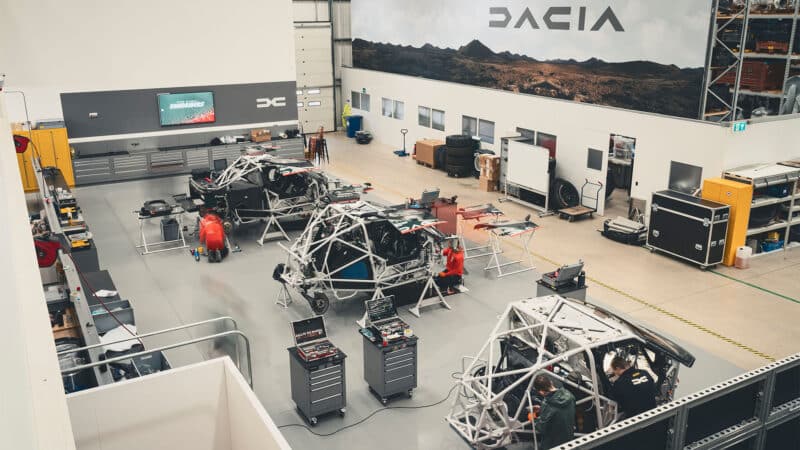 2 Dacia Dakar 2025 preparation Prodrive Banbury