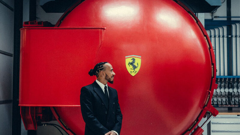 2 Lewis Hamilton first day at Ferrari 2025