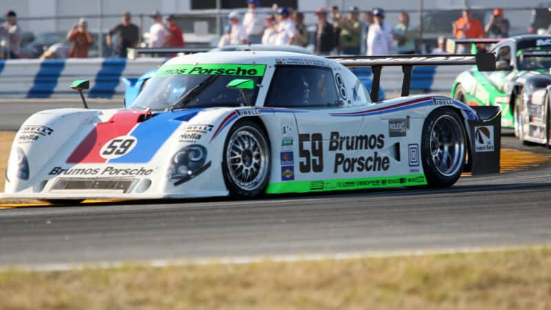 Brumos Racing car of Joao Barbosa and Terry Borcheller and JC France and Hurley Haywood in 2009 Daytona 24 Hours