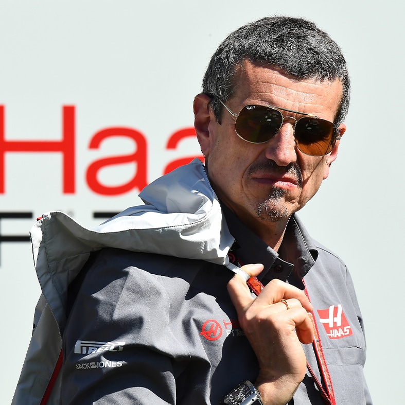 Guenther Steiner in Haas shirt in 2018