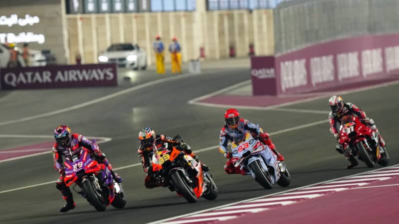 MotoGP KTM battles with Ducatis