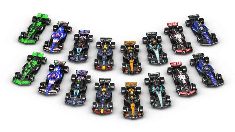 Range of Premium Hot Wheels F1 models