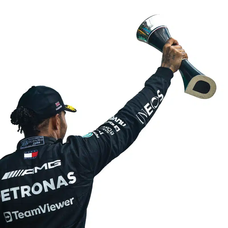 Victory in the British Grand Prix 2024 Lewis Hamilton