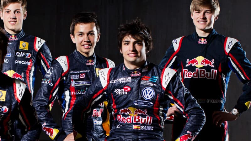 Albon Sainz Red Bull