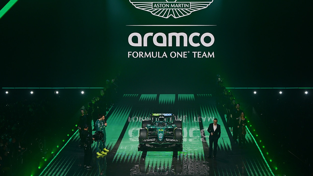 Aston Martin 2025 F1 livery reveal at F1 75 event