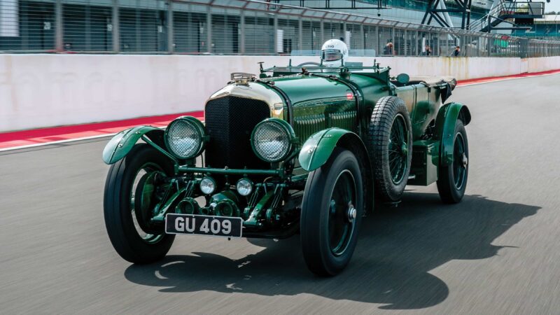 Bentley Speed Six at Silverstone track