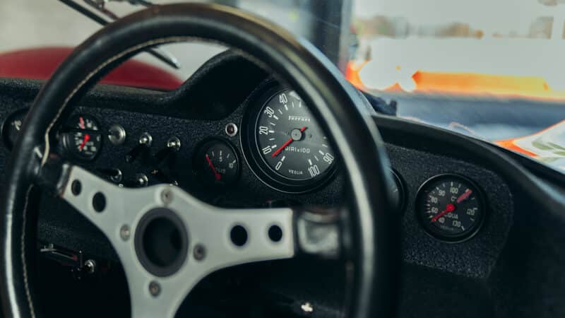 Dashboard of Ferrari Dino 206S