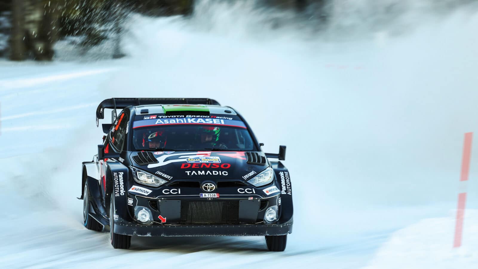 A hard-fought win for Elfyn Evans in Sweden places him top of the WRC rankings after two rounds. Inset: with co-driver Scott Martin, left