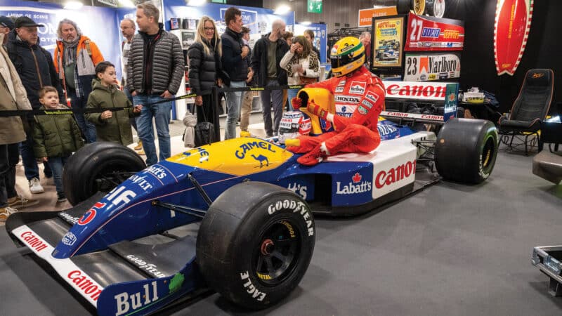 Rétromobile, held at the Expo Porte de Versailles in Paris in February, is one of our favourite classic car shows, and this Taxi for Senna recreation caught our attention