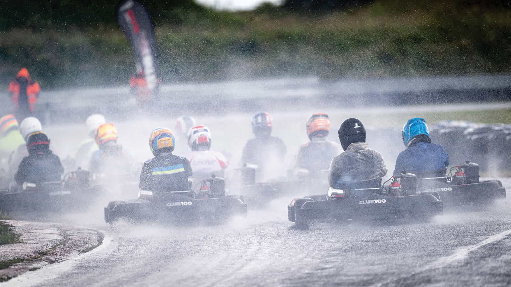 Karting in the rain