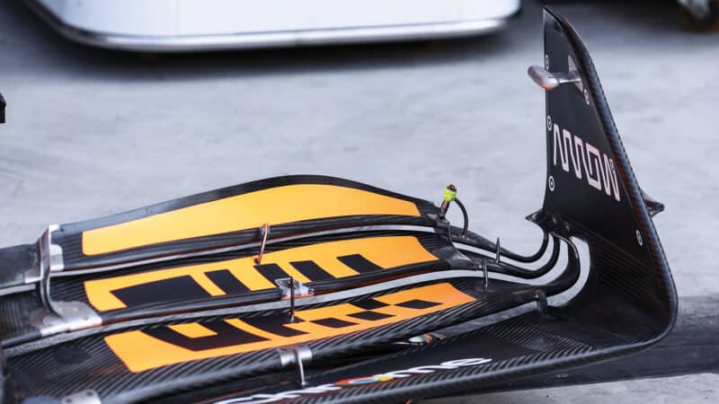 McLaren’s front wing