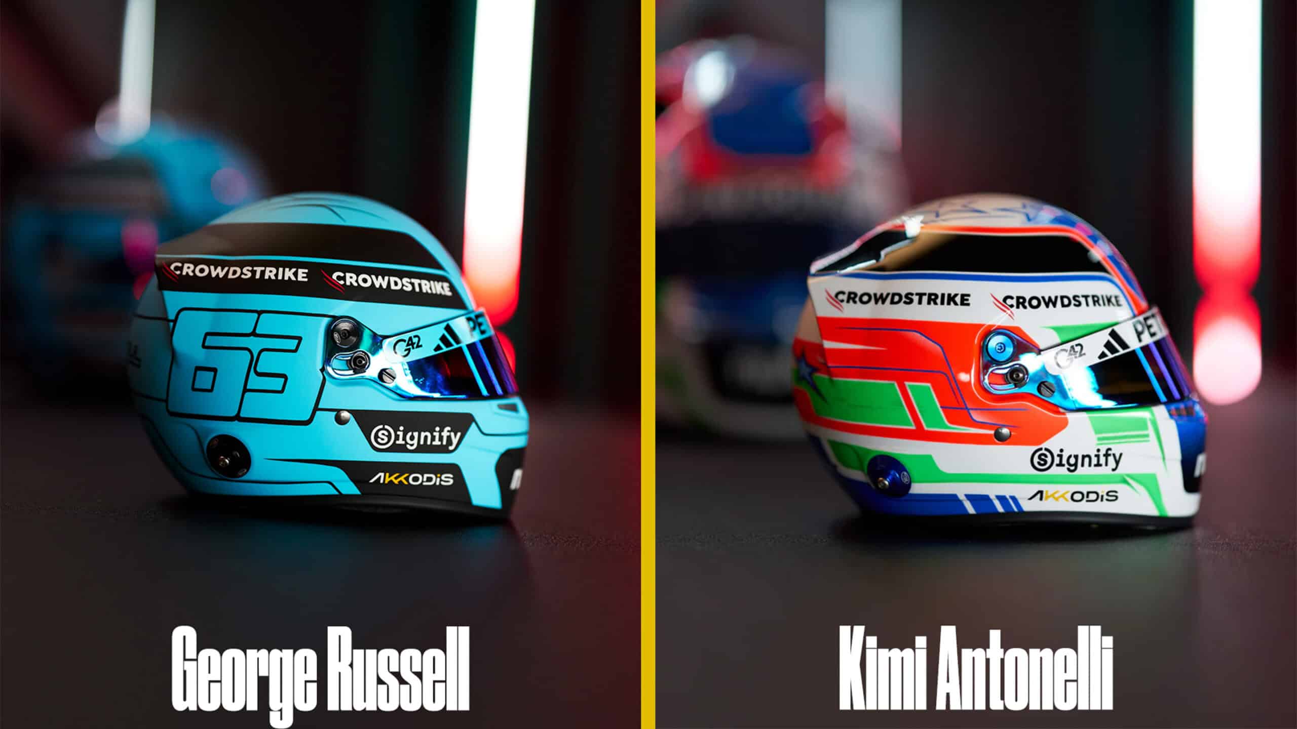 Mercedes 2025 helmets